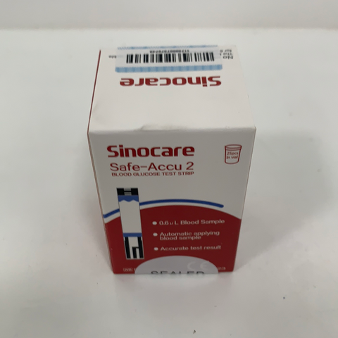 Sinocare Safe-Accu 2 Blood Glucose Test Strips