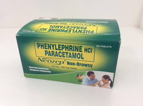 Neozep Non-Drowsy - Phenylephrine HCI Paracetamol 10 mg / 500 mg TABLET